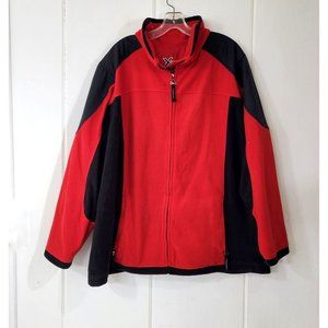 Xtreme-Tek Red Fleece Zip Front Jacket Woman's 26/28